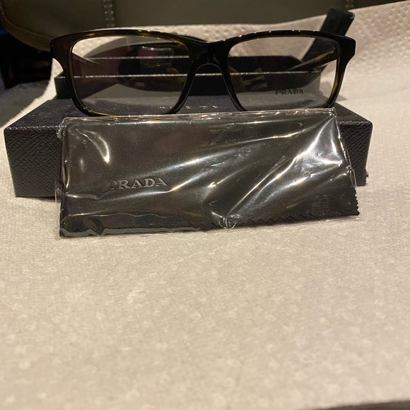 PRADA TORTOISE EYEGLASSES/ OPTICAL FRAMES BRAND NEW MADE IN ITALY - Picture 6 of 15